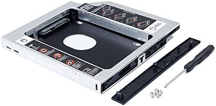 2º HDD SSD Caddy para Fujitsu LifeBook T901 T900 AH532 AH530 S752 S751 E544 2010 2012 2012 Laptop, Sata3 Segundo gabinete do disco rígido de estado sólido, CD DVD Optical Bay Peças