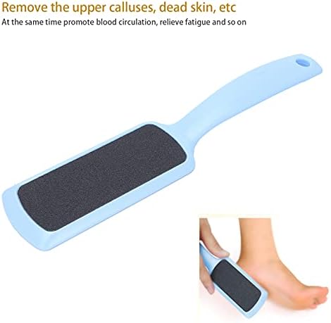 Ferramentas de pedicure manual profissional, ferramentas de remoção de calos Ferramentas para o pé do pé Remoção de pele Dead Smotendo a pele dura azul dupla face para o pé