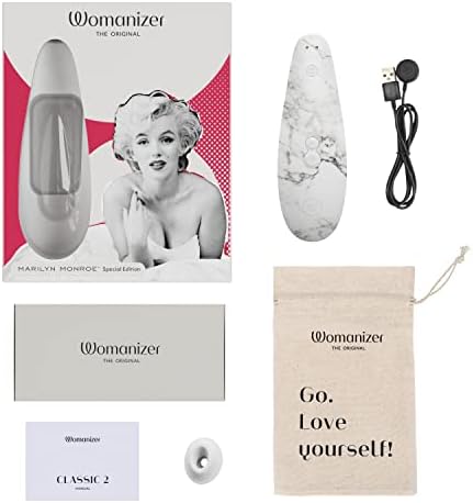 Womanizer x Marilyn Monroe ™ Edição Especial Prazer Air Toy, vibrador de sucção do clitóris, estimulador de clitóris, brinquedo