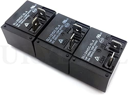 Relé AGOUNOD 2PCS Relés SLI-05VDC-SL-A SLI-12VDC-SL-A SLI-24VDC-SL-A 5V 12V 24V 30A Relé 4pins