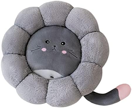 Aquecimento de gato de auto -aquecimento - forma de flor redonda adorável canil cama de gato tapete de almofada casa gatinho gato