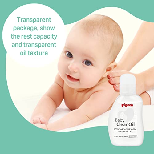 Óleo para bebês com pombo com ingrediente à base de plantas para massagem relaxante do corpo do bebê, suave para a pele, livre