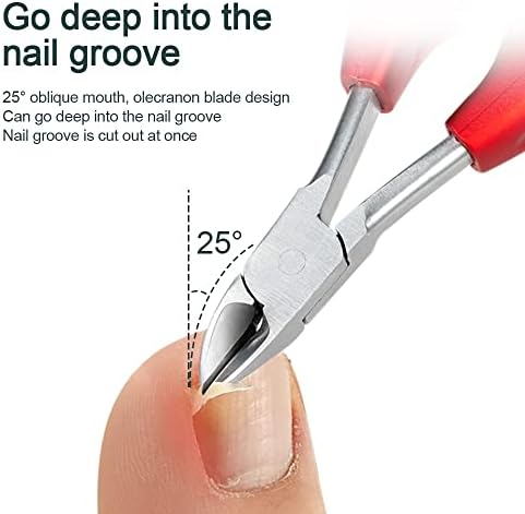 Fulnes Clipper Cretters da unha dos unhas Anti-splash encaixe paronychia correção pedicure morta tesouras de tesoura de aparador de manicure