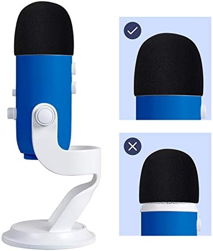 3 peças azul yeti capa de espuma de espuma de pára -chão para azul yeti, microfone de condensador Yeti Pro