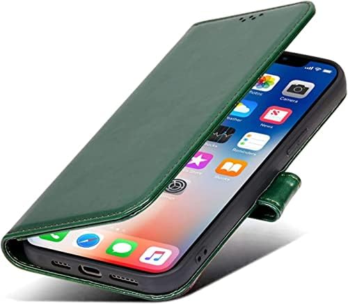Caixa Bneguv para iPhone 13/13 Mini/13 Pro/13 Pro Max, capa de capa de carteira de flip de couro premium com fechamento magnético, função