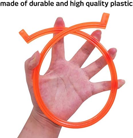Conjunto de 5, aros de bordado, Findtop Plastic Circle Cross Stitch Stitch Ring 5,1 polegadas a 9,8 polegadas para bordado e ponto