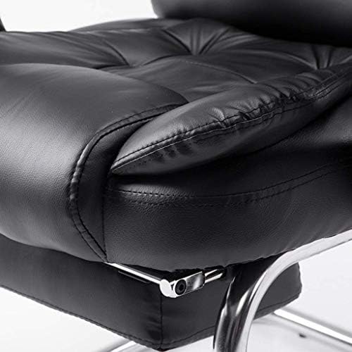 Cadeiras de escritório de Houkai com almofada de travesseiro encosto traseiro ajustável TIRBLETIVO Cadeira giratória Cadeira de couro