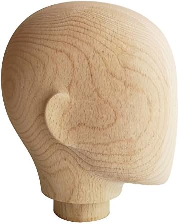 Kukin Wooden Manequin Head, Removable Display Mannequin Head