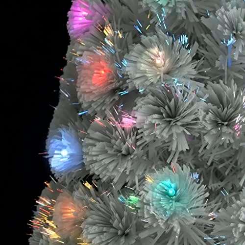 Árvore de Natal Artificial Vidaxl com LED White 47,2 Fibra óptica