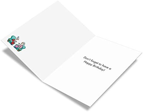 Nobleworks - 1 Cartão de aniversário engraçado para mulheres, esposa - Feliz aniversário de Bday, mulher noteCard com