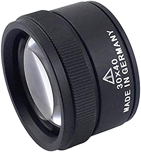 Premium 30x 40mm Medição de lupa de lupa de lupa para lentes de vidro Microscópio para jóias de carimbos de moedas