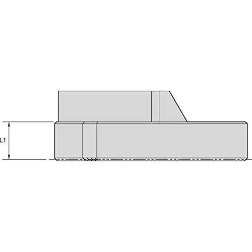 Widia 12614020100 Slide rotaflex para cartucho ISO, comprimento do medidor de 19,4 mm