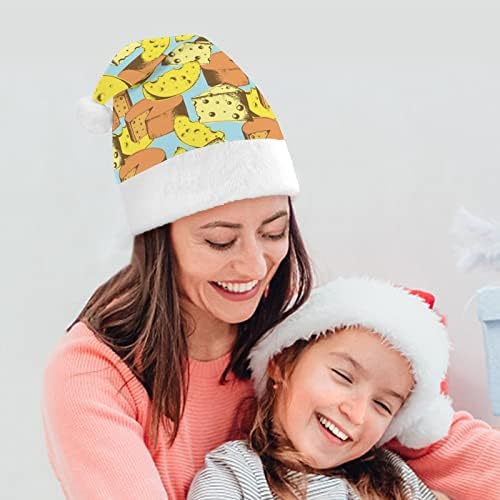Padrão de queijo vintage chapéus de natal a granel Hats chapéu de natal para férias