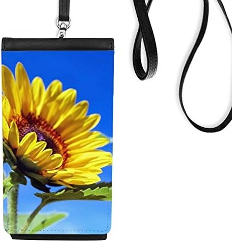 Girassóis azul céu sol do sol flor de flores bolsa pendurada bolsa móvel bolso preto bolso preto
