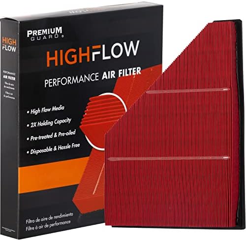 Highflow PA99222X, alto desempenho, filtro de ar do motor descartável pré-óleo | Fits 2023-18 Chevrolet Traverse, 2023-19 Blazer,