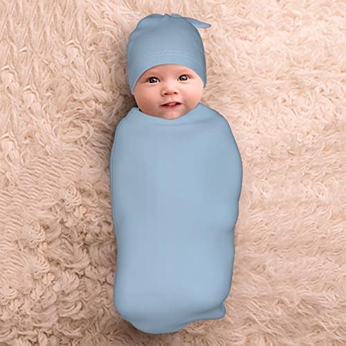 UNXUECO Customize Swaddle e Hat Sets para Baby With Nome Girl Garota recém -nascida SACK SAC