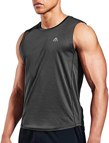 Haimont Men's Workout Shirts sem mangas camisetas de tanques musculares secos rápidos