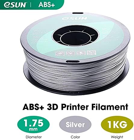 ESUN 1,75 mm ABS cinza+ Filamento de impressora 3D Spool 1kg, cinza