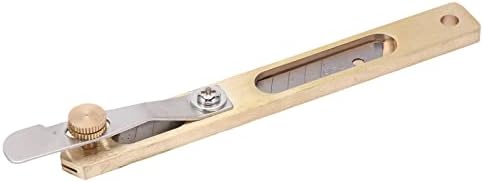Faca de couro, faca de hobby durável e resistente Spacactable Brass Blade Fácil controle para posicionamento para couro para
