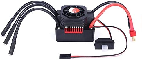 Goolrc 3650 2300kV Motor sem escova e 60A Mushless ESC Speed ​​Speed ​​Controller com combinação de dissipador de calor para 1/10