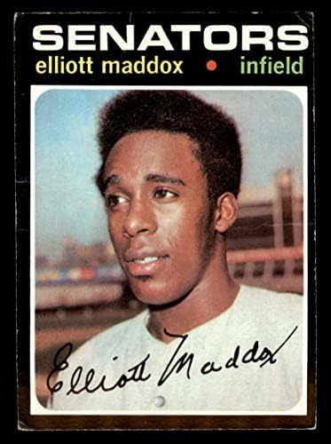1971 Topps # 11 Elliott Maddox Washington Senadores Dean's Cards 2 - Bons senadores
