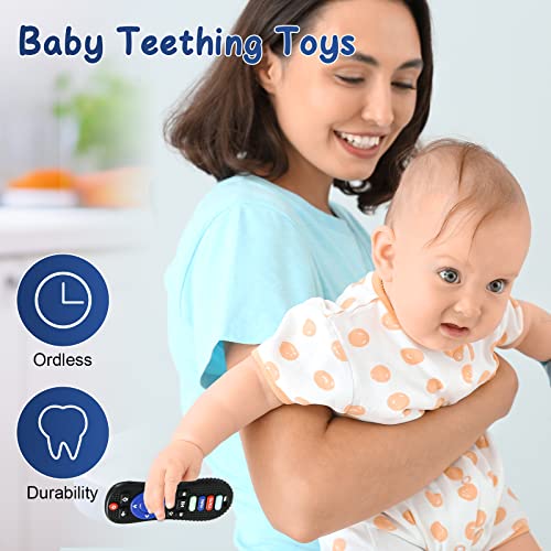Utezena Silicone Toys Toys para bebês de 6 a 12 meses-4 Pacote de bebê Remote Controler Remote Setter Clipe de clipe