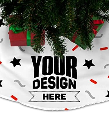 Decoração personalizada de natal - saia de árvore personalizada para o chão Presente de árvore de Natal para férias