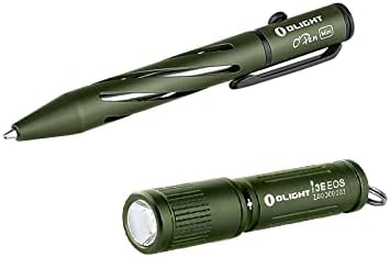 Olight Open Mini Ballpo Bollgone Pacote 90 Lumens i3e EOS PMMA TIR Lens AAA lanterna compacta lanterna de chaveiro