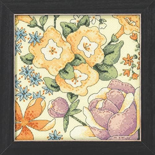 Mill Hill Hill Amarelo Floral Um 1 Kit Cross Cross Stitch Kit 2022 Debbie Mumm Floral Fantasy Collection DM302211