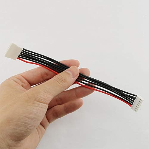 E-Outstanding 3pcs 15cm JST-XH 6S LIPO Balance Extension Leads 22AWG Silicone Charging Wire