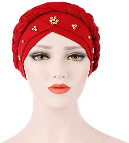 3 embalagens Turbano mulheres, Colorido Floral Impresso Uma Chave Elegante Cabeça Turbana Envolta para Quimia de Câncer