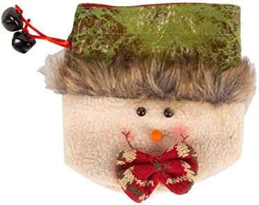 Bolsa de tração de traço de Natal perto de Natal Bagsaplas de tecido de tecido para favores e decorações super fofo boneca