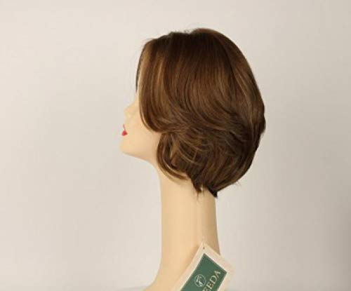 Freeda European Human Hair Wig - Dorothy Brown claro com destaques Tamanho superior da pele S