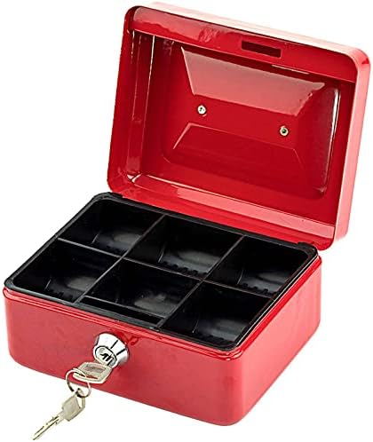 NC CB152 Aço inoxidável pequena caixa segura vermelha