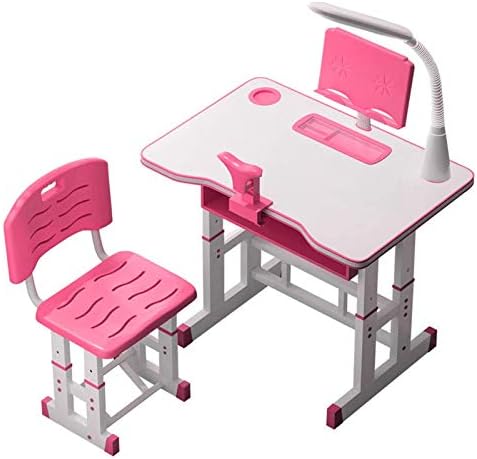 Conjunto de cadeira para cadeira de estudo infantil WGWIOO, altura da cadeira de mesa ergonômica, mesa de estudante com