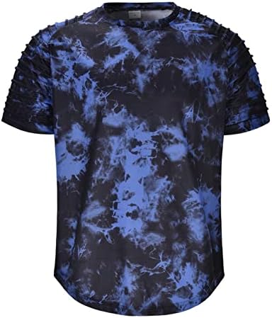 Camiseta de verão BMISEGM Camisetas masculinas Muscle Tye Tye Tye Camise
