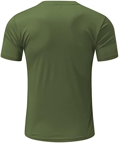 Camisas patrióticas para homens casuais 4 de julho de manga curta camisas musculares de moda redondo pescoço solto