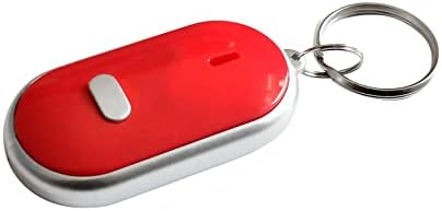 LED portátil LED perdido localizador de chaves Keychain Whistle Som Control Keyring localizador de som do localizador de som Chave do carro anel