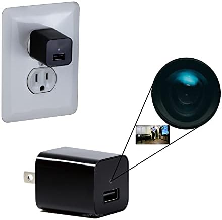 Yepspot Premium Spy Camera Charger - Câmera escondida - Mini Spy Camera HD1080P - Câmera do carregador USB - Câmera de espionagem escondida - Nanny Cam Hidden - Hidden Spy Cam - Hidden Cam - Câmera de vigilância Full HD
