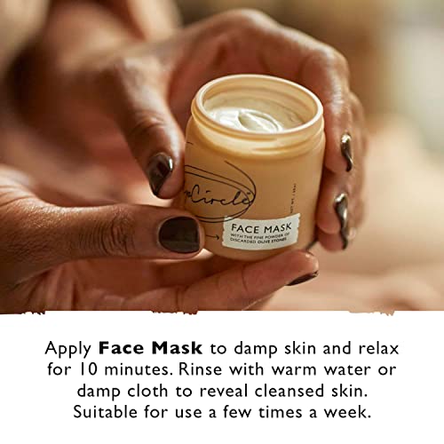 Upcircle Hidratando Clay Máscara de argila com azeitona 2,1 onças - máscara desintoxicante para manchas limpas, cravos + prevenir