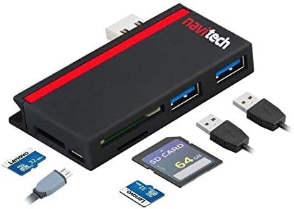 Navitech 2 em 1 laptop/tablet USB 3.0/2.0 Adaptador de cubo/entrada micro USB com o leitor de cartão SD/micro SD compatível com o carrinho de capital Acer CB3-532 15.6 HD Premium Chromebook