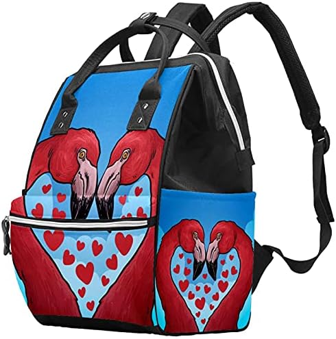 Bolsa de fraldas BACO AZUL DE FLAMINGO SACO DE NAPPY MONTAGEM