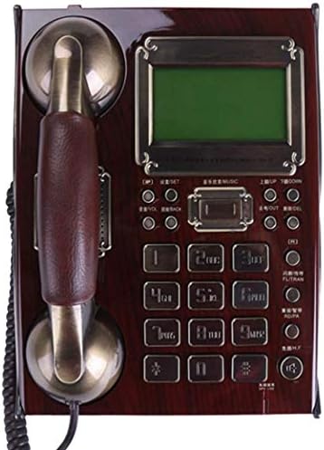 MyingBin Antique telefone fixo com identificação de chamador Retro Phone para sala de estar Bedroom Study Cafe Bar Restaurant