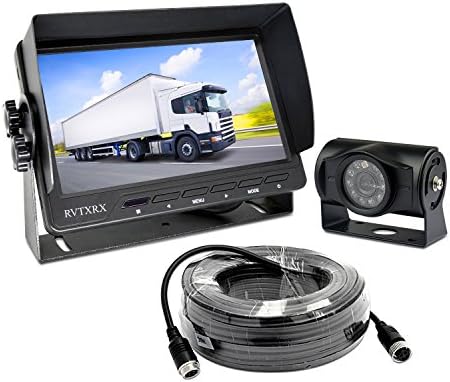 Sistema de câmera de backup com tela de definição de 7 polegadas + IP69 Câmera à prova d'água e de visão noturna para caminhão, trailer,