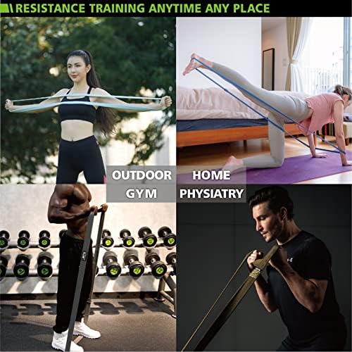 Bandas de resistência à malha VRTX II-Bandas de exercícios ponderadas para se exercitar com tecnologia durável e confortável de tecer integral para treinamento de corpo inteiro, fisioterapia, ioga