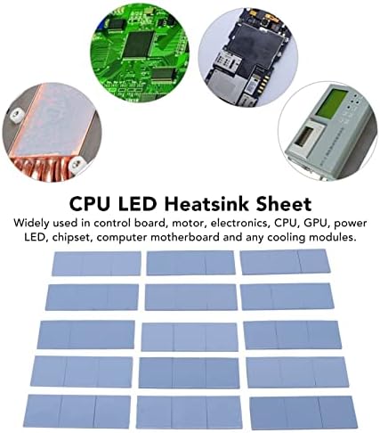 Almofada de condução de calor de silicone, alta eficiência Super macio 50pcs Térmica Pontas de dissipação de calor para chipset LCD de LED de CPU
