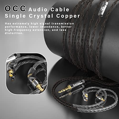 MTPRO BETN em monitores de ouvido, fones de ouvido Planar HiFi IEM de 14,5 mm com processo CNC e cabo de cobre de cristal único Litz OCC de 4 núcleos para músicos