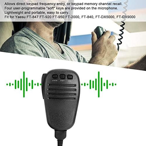 Alto-falante portátil Mic MH-31B8 Microfone de alto-falante Microfone de ombro de ombro de ombro de microfone para Yaesu FT-847 FT-920 FT-950 FT-2000