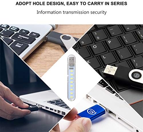 Laptop Solustre Laptop Lapto Light Car Partes Chave de Chave 3 PCs Luz de Luz Usb portátil Lâmpada Night PRÁTICA USB Luz Led Led