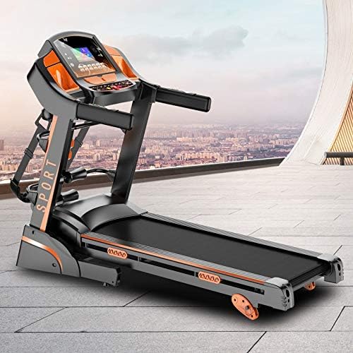 IEASEPBJ Treadmills Treadmill multifuncional, esteira de dobra elétrica doméstica Mudar o equipamento de fitness de perda de peso pequeno